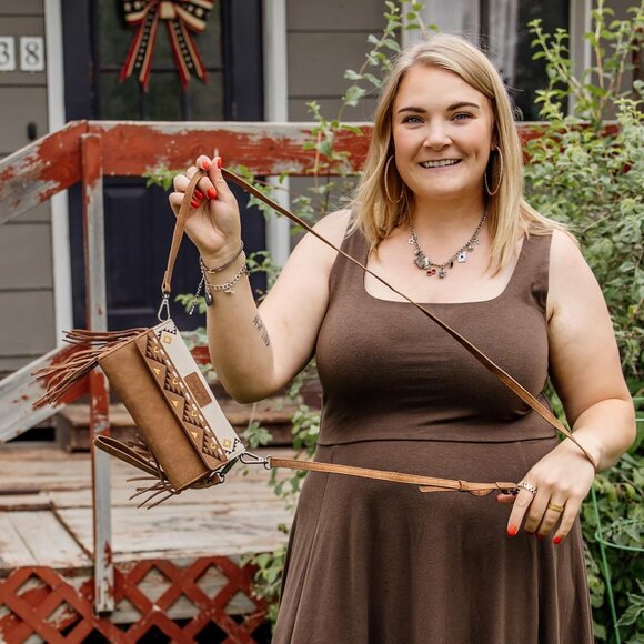 X Wrangler Western Wallet for Women RFID Blocking Wristlet Wallets with Aztec Em - Picture 7 of 8